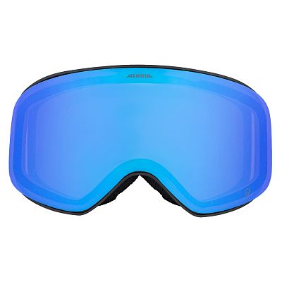 Превью Горнолыжная маска для переменной облачности Маска горнолыжная ALPINA Slope Q Black/Blue Matt/Blue (A7296832)